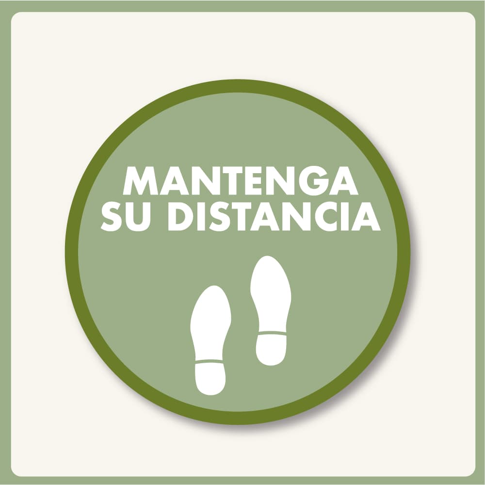 Mantenga su distancia floorgraphic - covid19 - Impresiones Panamá