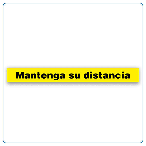 Franja mantenga su distancia floorgraphic - Covid19