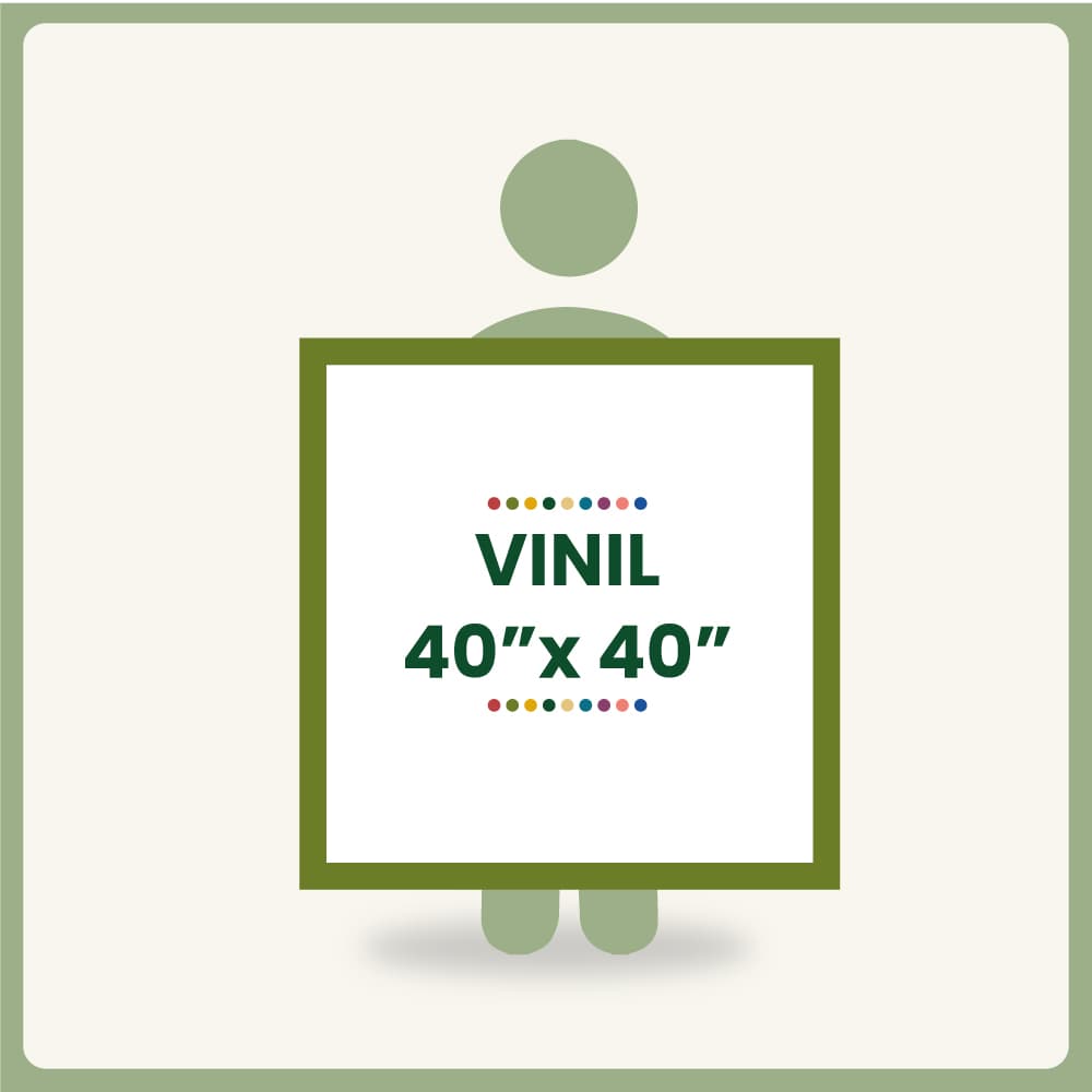 Vinil 40"x40"