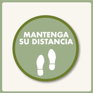 Mantenga su distancia floorgraphic - covid19