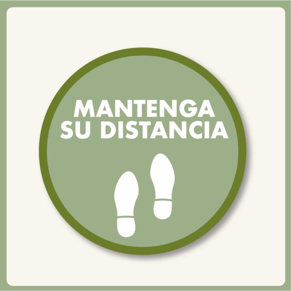 Mantenga su distancia floorgraphic - covid19