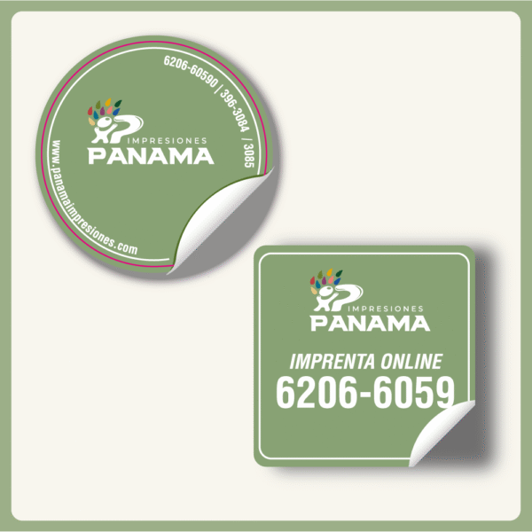 Stickers estandar (tamaño en pulgadas)