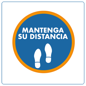 Mantenga su distancia floorgraphic - covid19