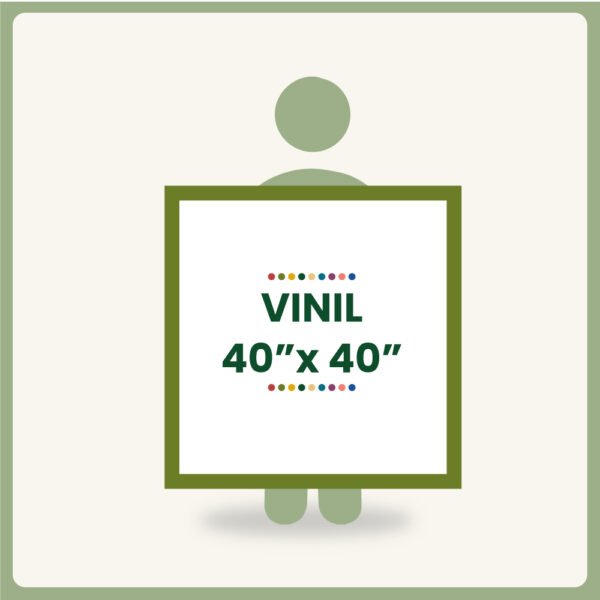 Vinil 40"x40"