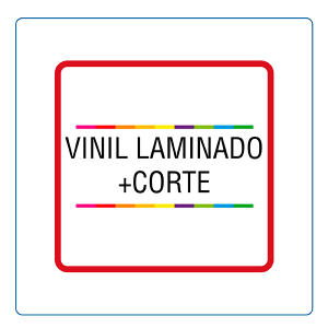 Vinil laminado con corte