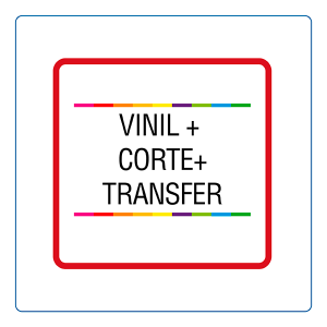 Vinil + corte + transfer